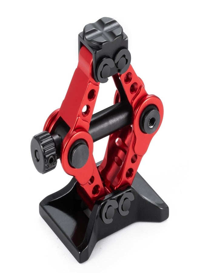 RCHUBAM 1/18 Scale Jack Stands RC Decoration Accessories Adjustable Height Simulation Metal Jack Tool Compatible with 1/18 TRX4M 1/24 Axial SCX24 AXI00001 RC Crawler Car - Image 5